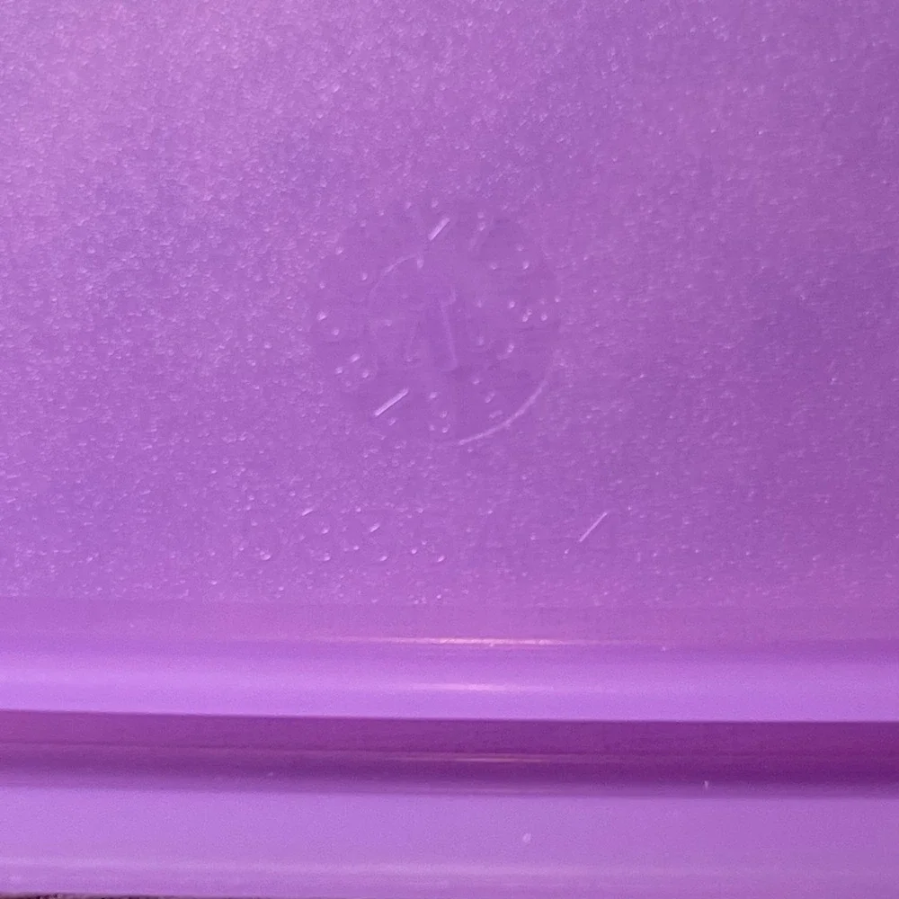 Tupperware Microwave Reheatable 850mL Storage Containers Purple Lids Lot 2‎